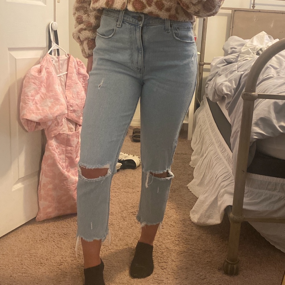 abercrombie and fitch mom jean